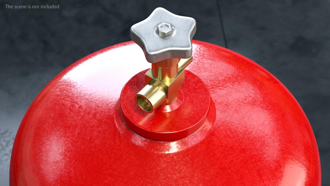 Acetylene Gas Cylinder 3D