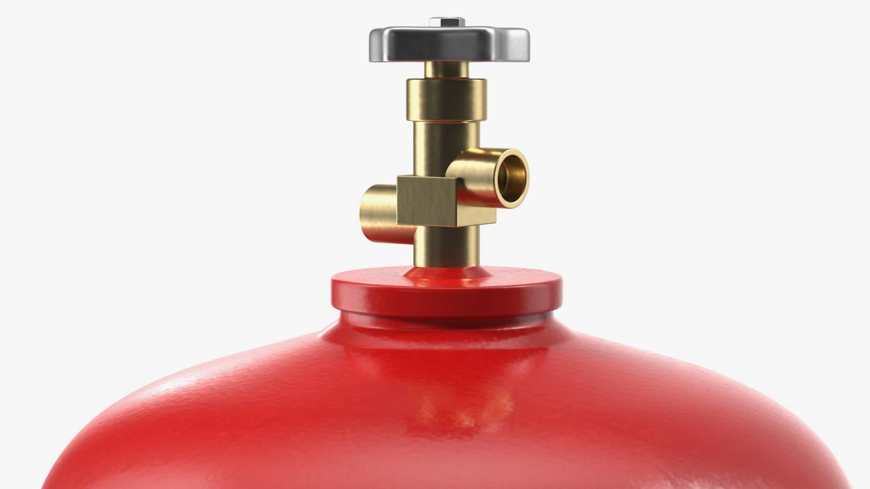 Acetylene Gas Cylinder 3D