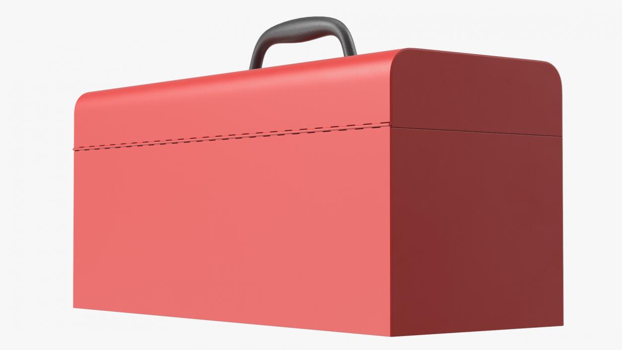 Metal Toolbox Red 3D