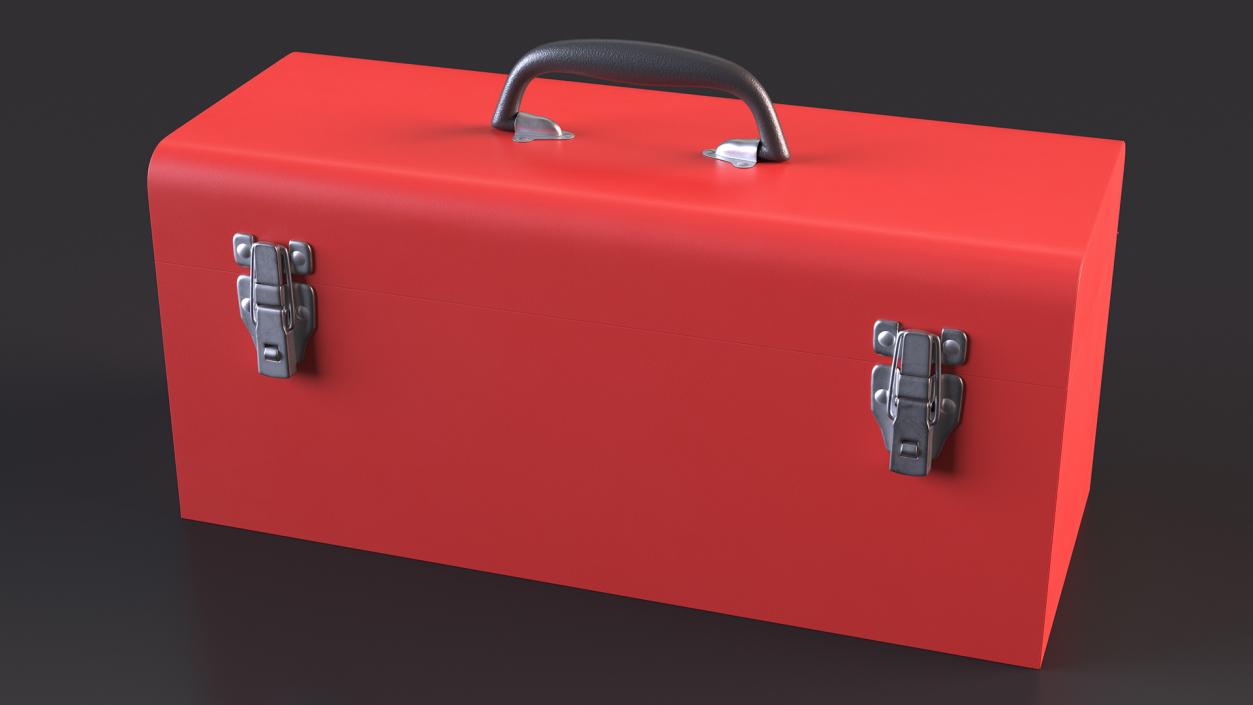 Metal Toolbox Red 3D