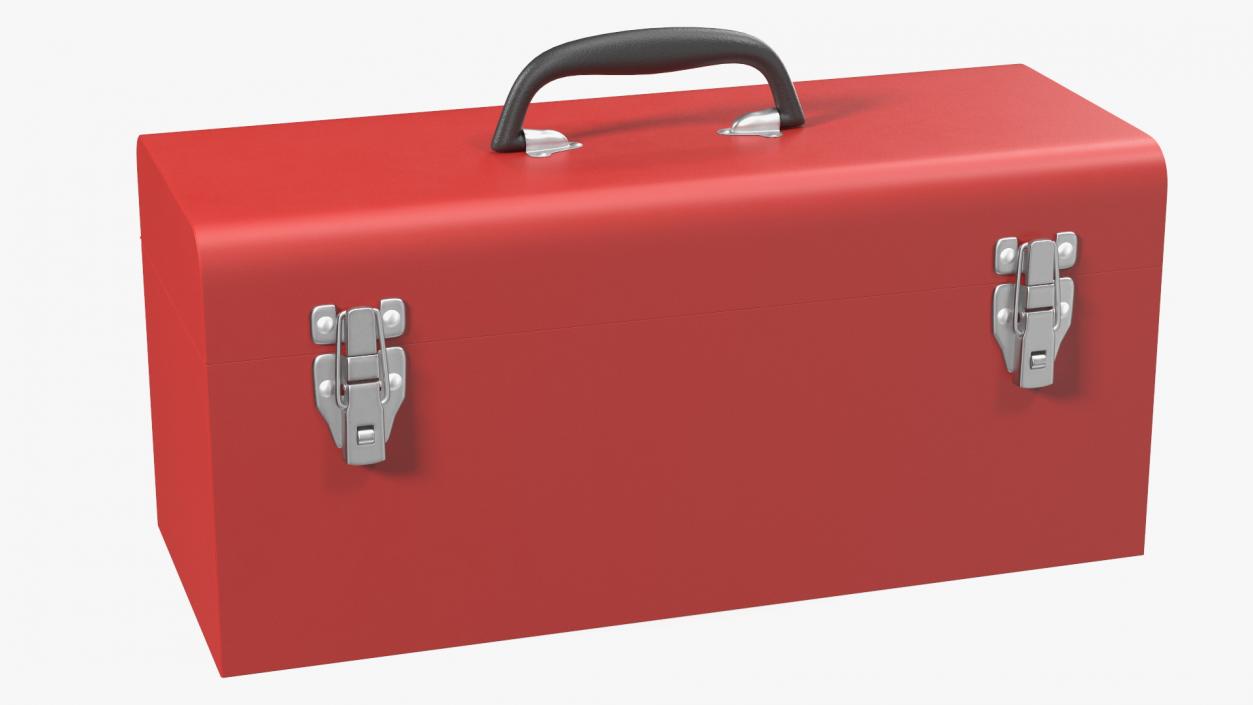 Metal Toolbox Red 3D