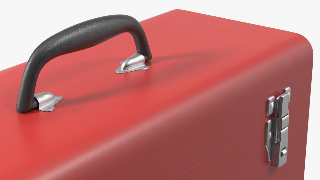 Metal Toolbox Red 3D