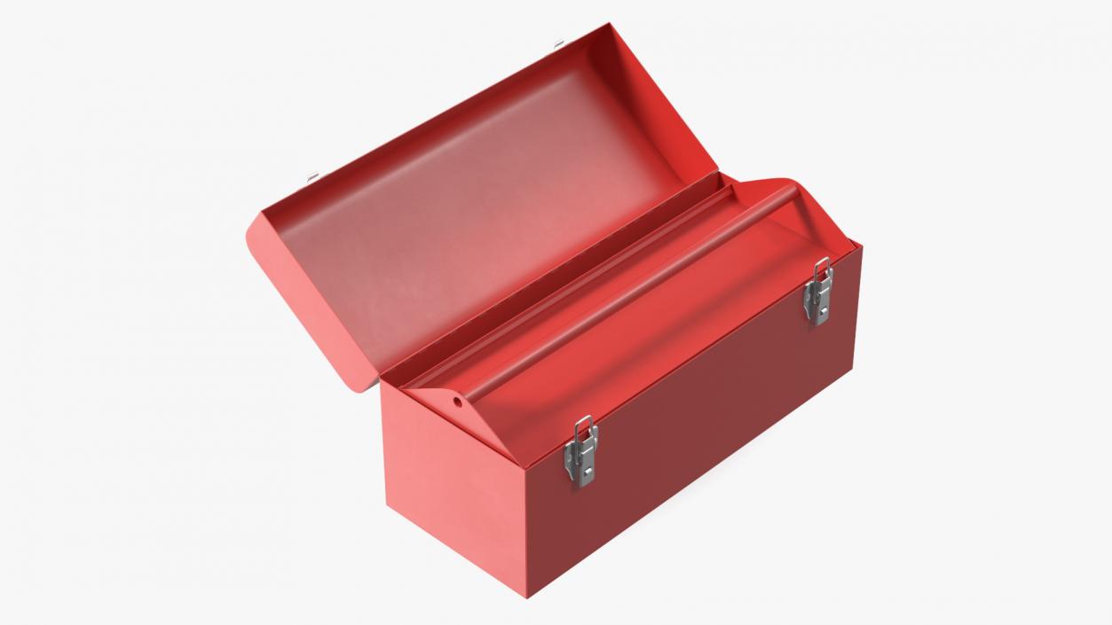 Metal Toolbox Red 3D