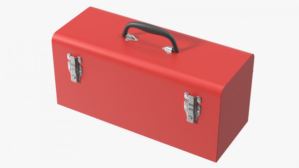 Metal Toolbox Red 3D