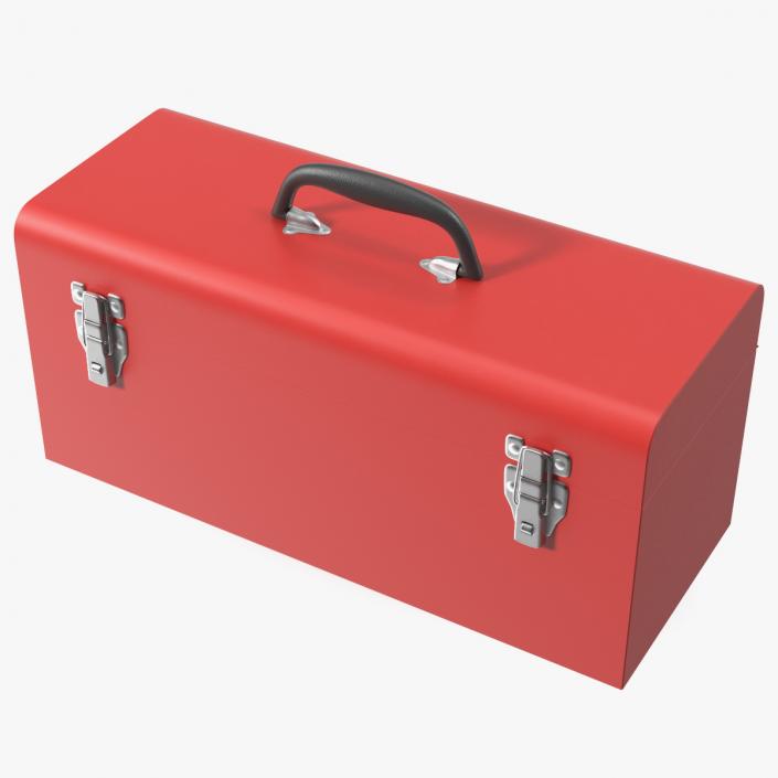 Metal Toolbox Red 3D