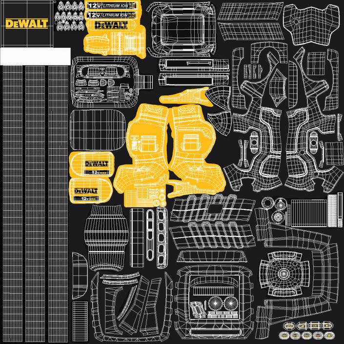 DeWALT DCT410N Inspection Camera Rigged 3D model