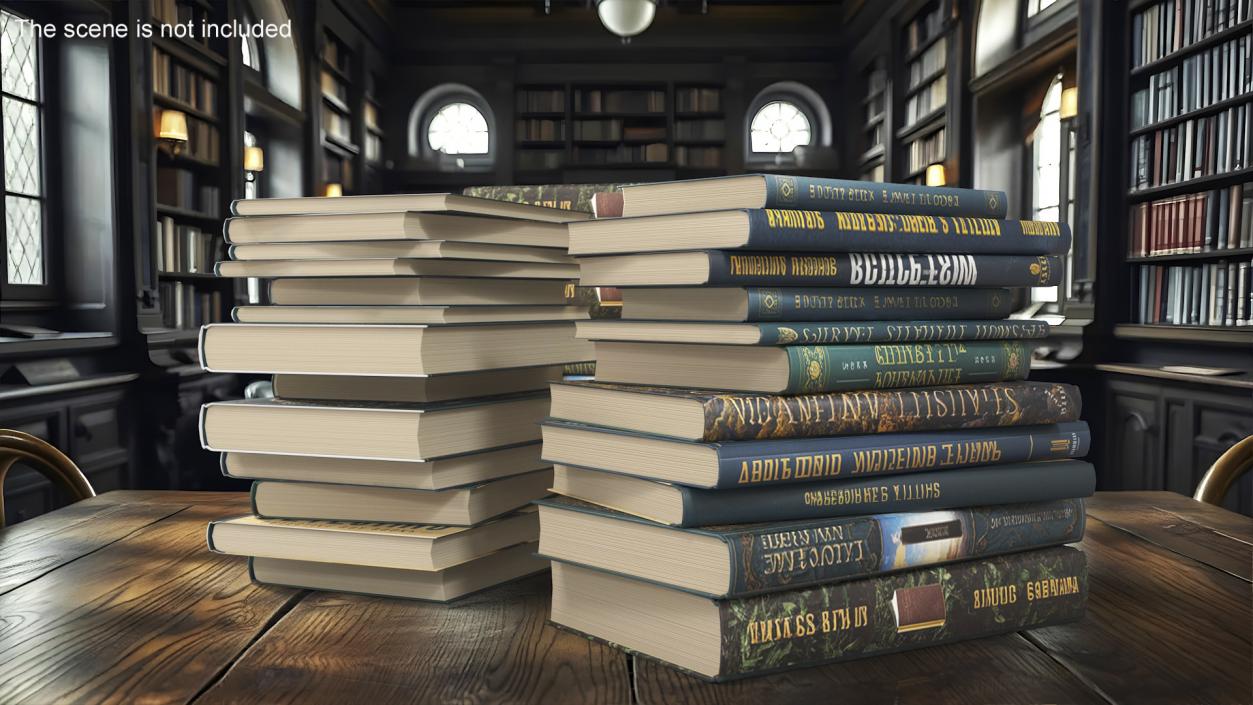 ﻿Hardcover Books Collection 2 3D model