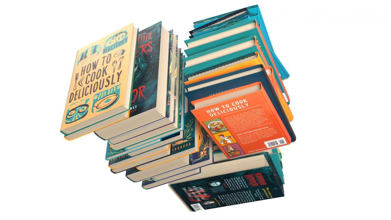 ﻿Hardcover Books Collection 2 3D model