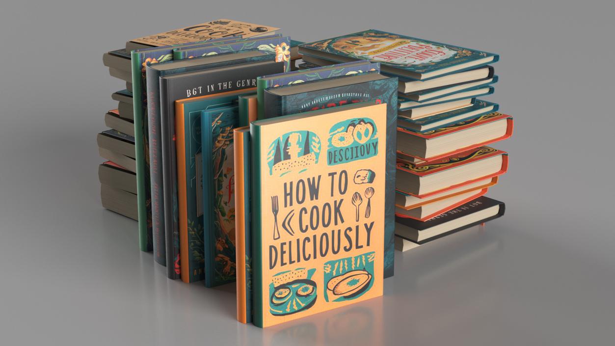 ﻿Hardcover Books Collection 2 3D model