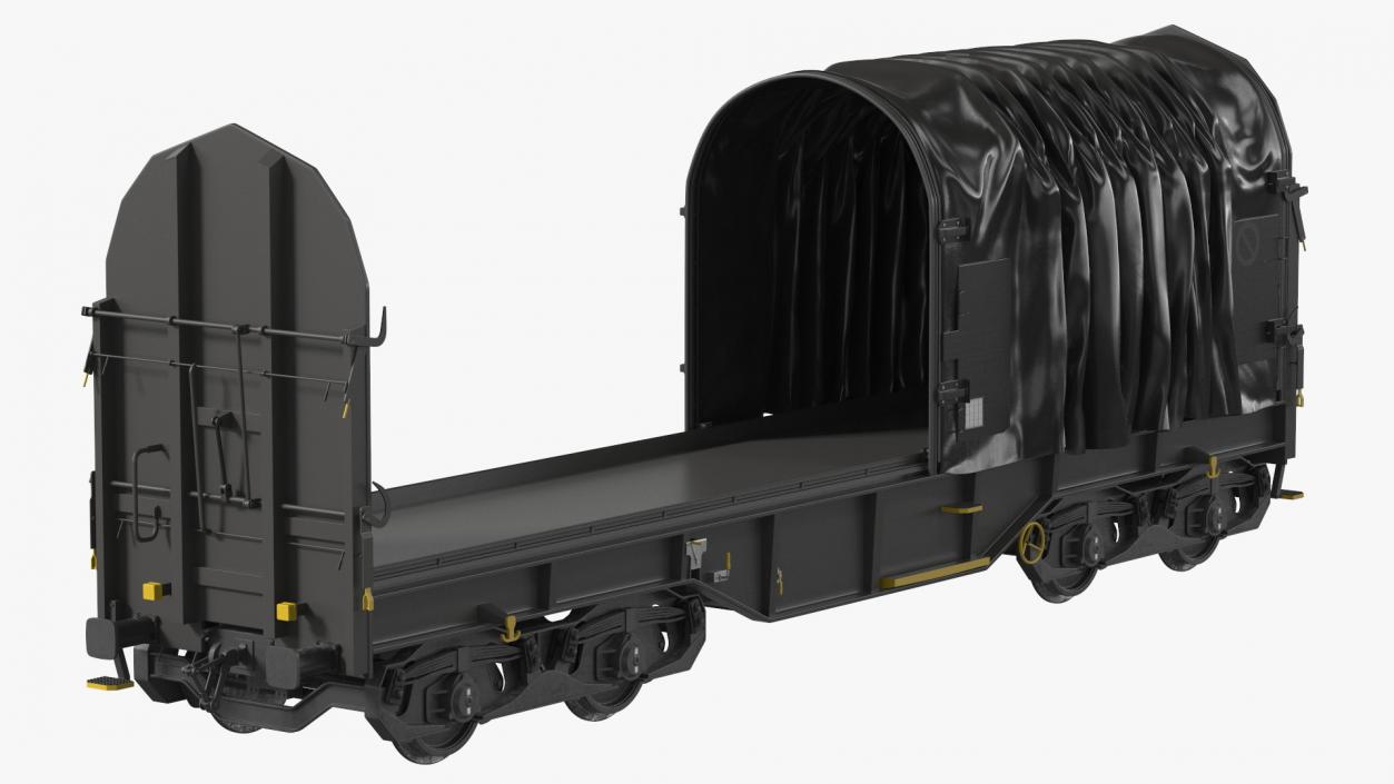 3D Tarpaulin Freight Wagon No Interior Clear