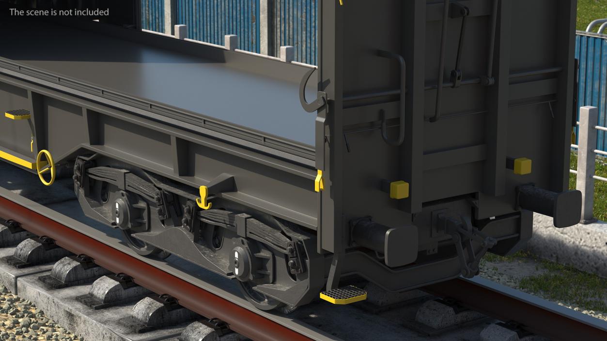 3D Tarpaulin Freight Wagon No Interior Clear