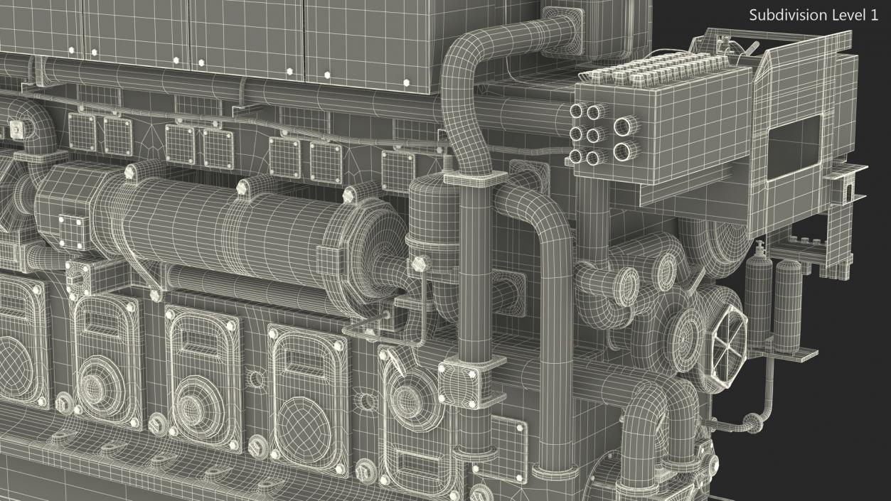 3D Marine Propulsion Engine Yanmar 6EY26W model