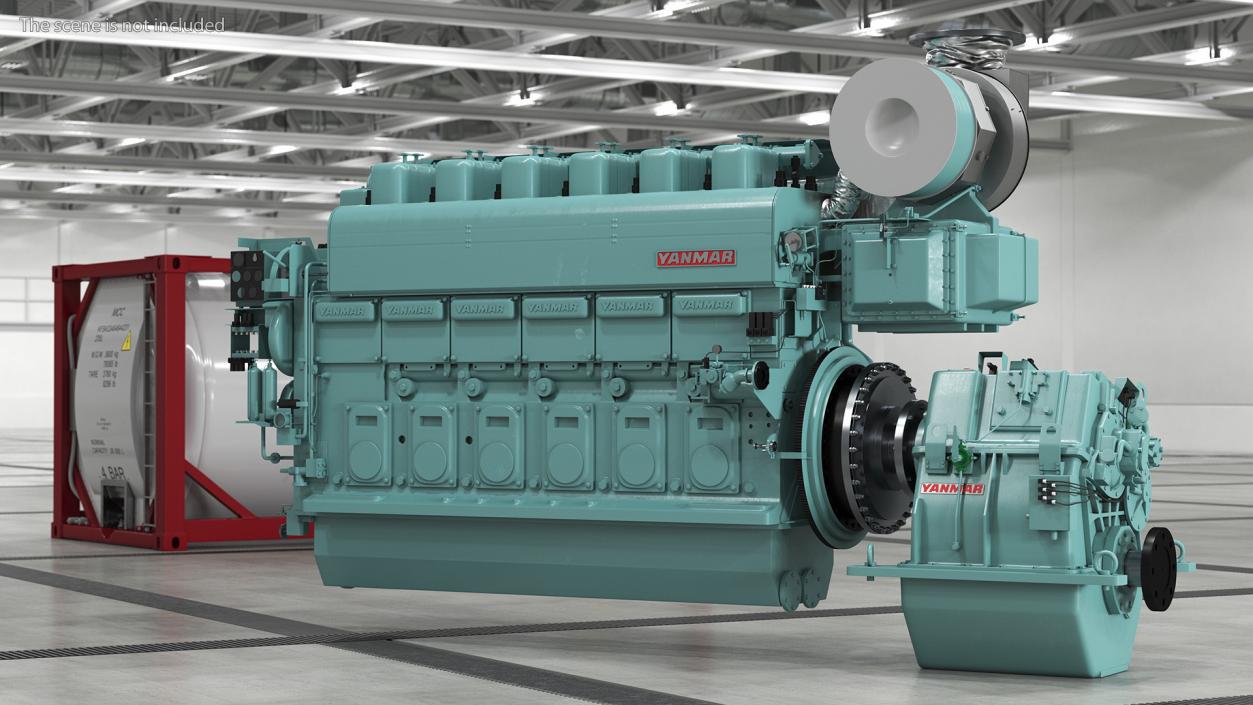 3D Marine Propulsion Engine Yanmar 6EY26W model