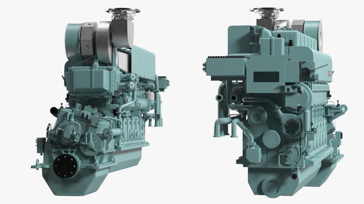 3D Marine Propulsion Engine Yanmar 6EY26W model