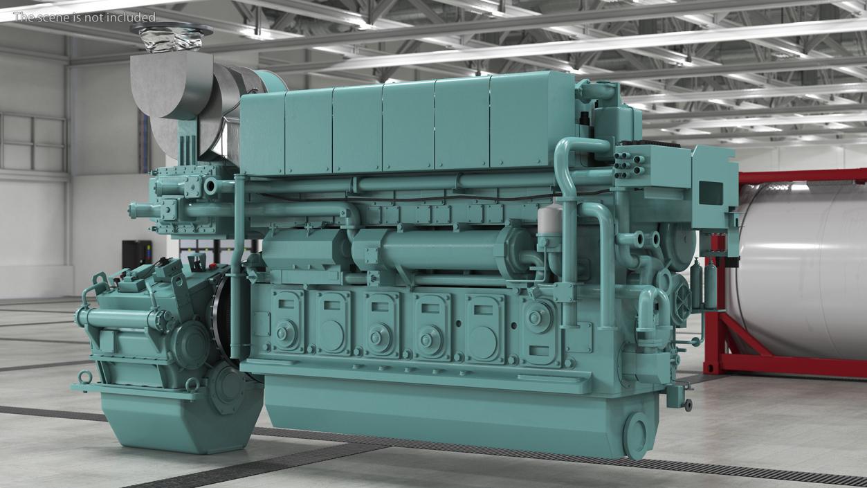 3D Marine Propulsion Engine Yanmar 6EY26W model