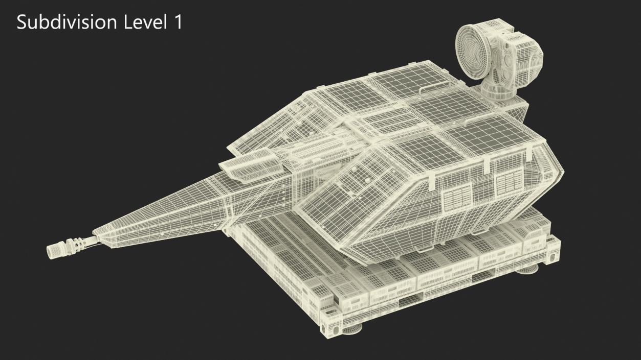 3D Barrel Air Defense System Skynex Green model