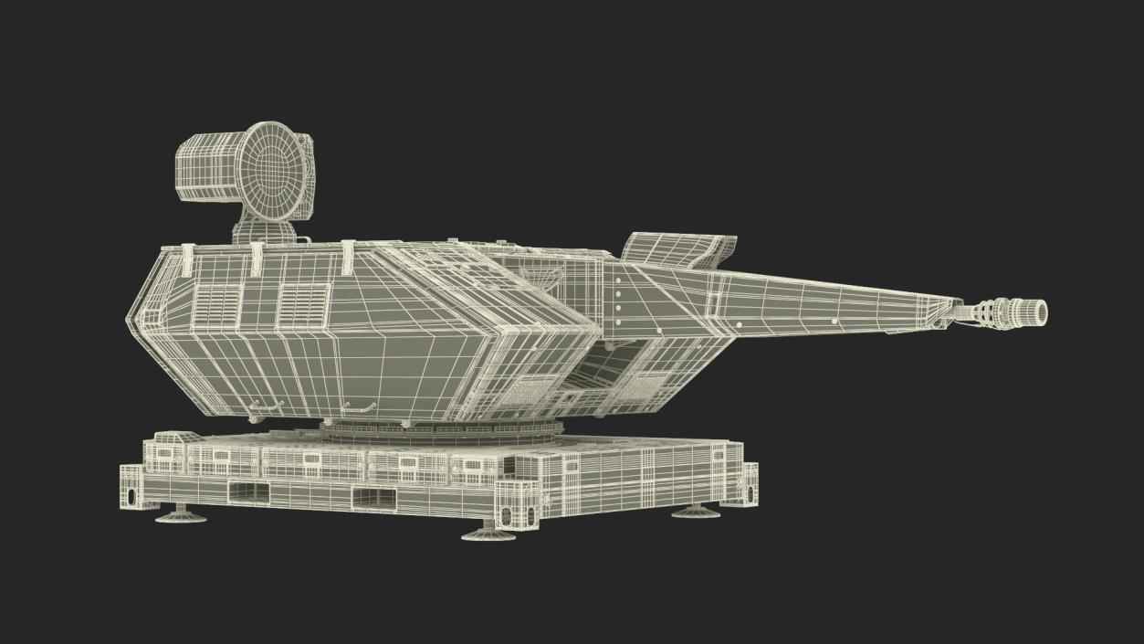 3D Barrel Air Defense System Skynex Green model