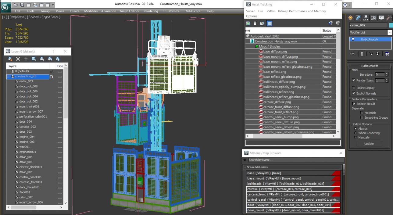 Construction Hoists 3D model