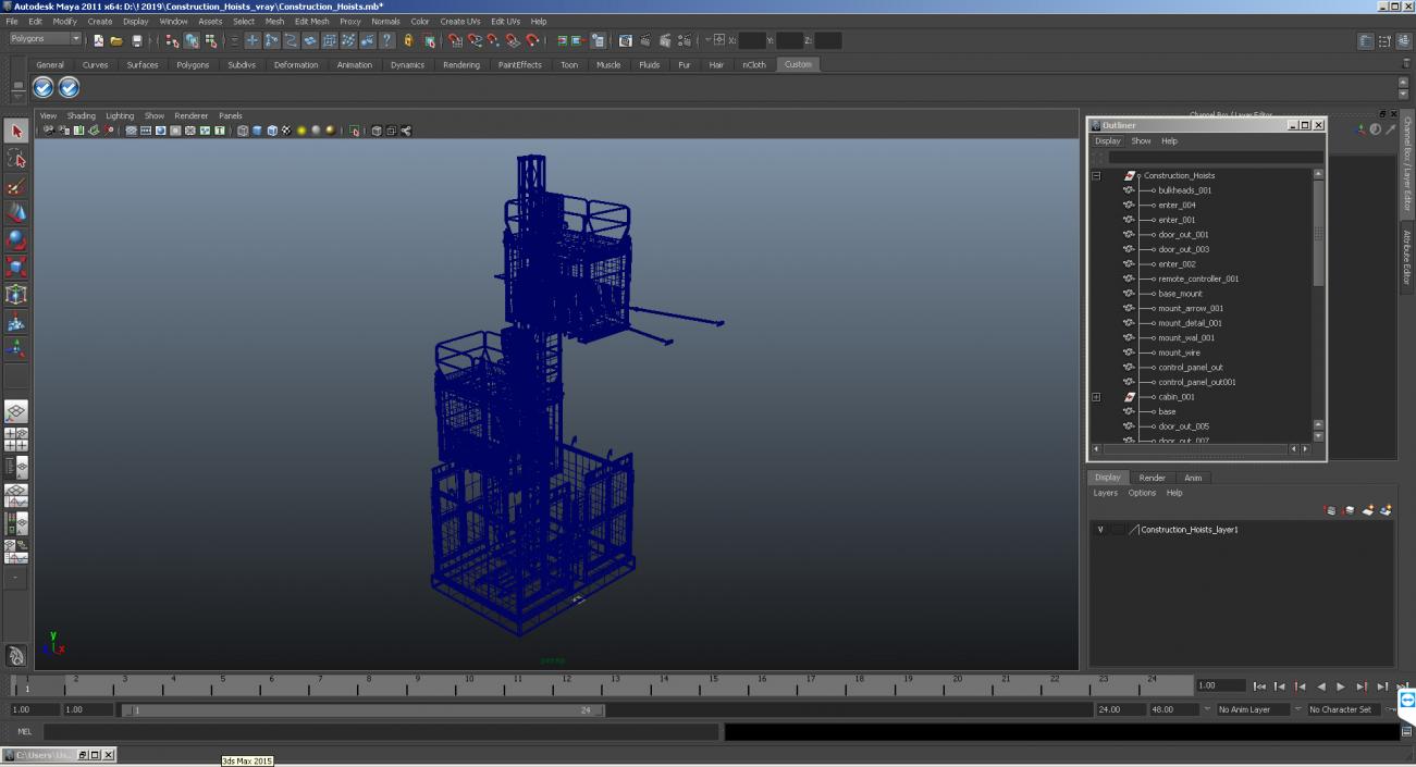 Construction Hoists 3D model