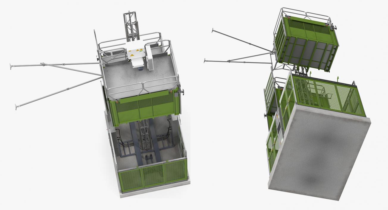 Construction Hoists 3D model