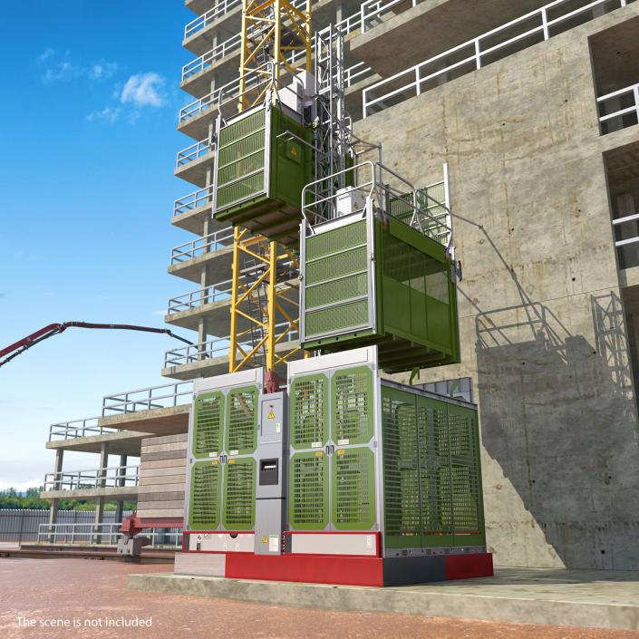 Construction Hoists 3D model