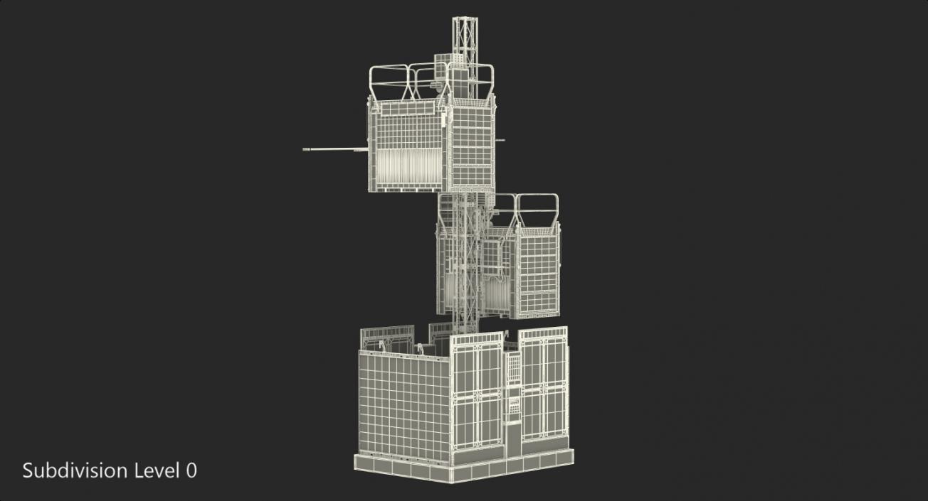 Construction Hoists 3D model