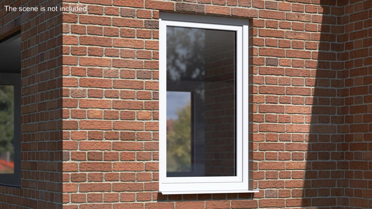 3D Plastic Casement Window model