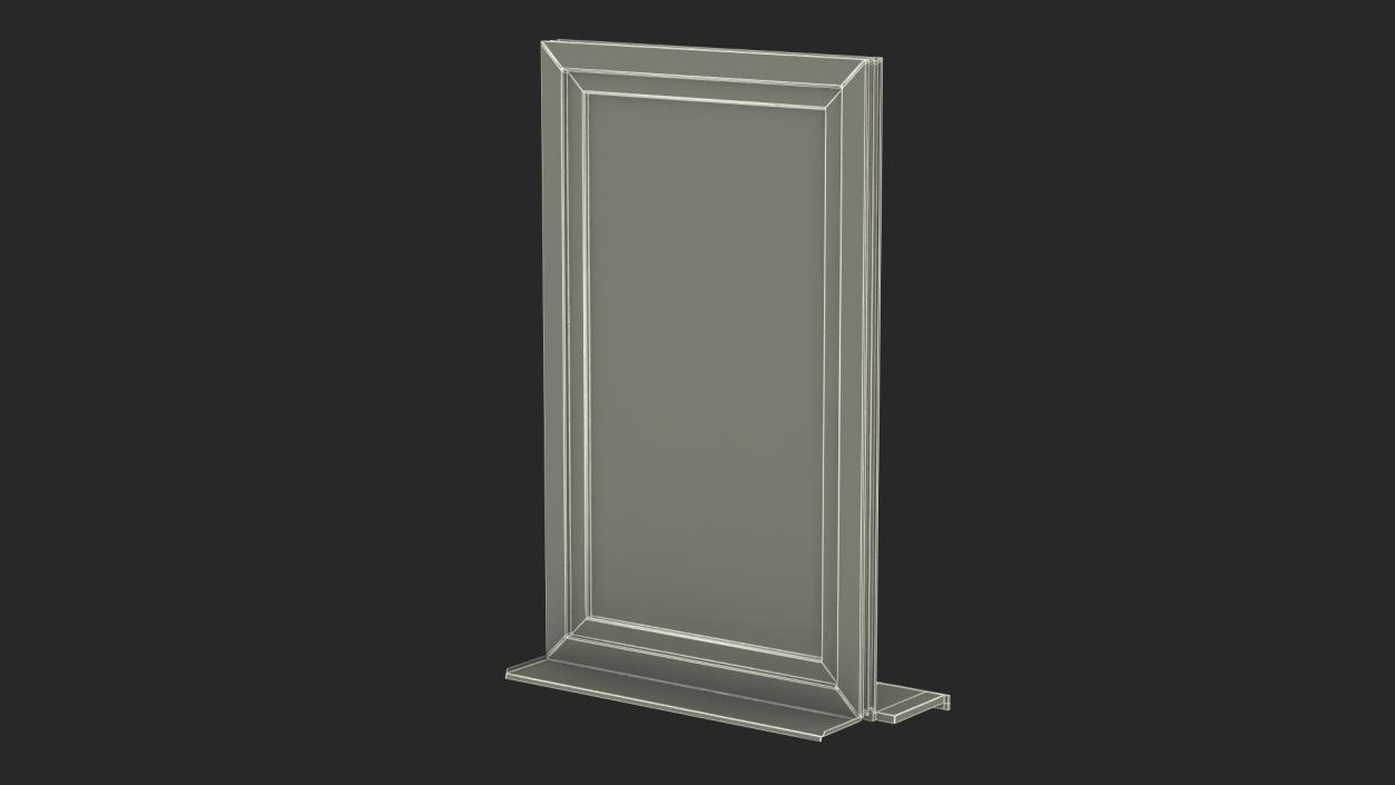 3D Plastic Casement Window model