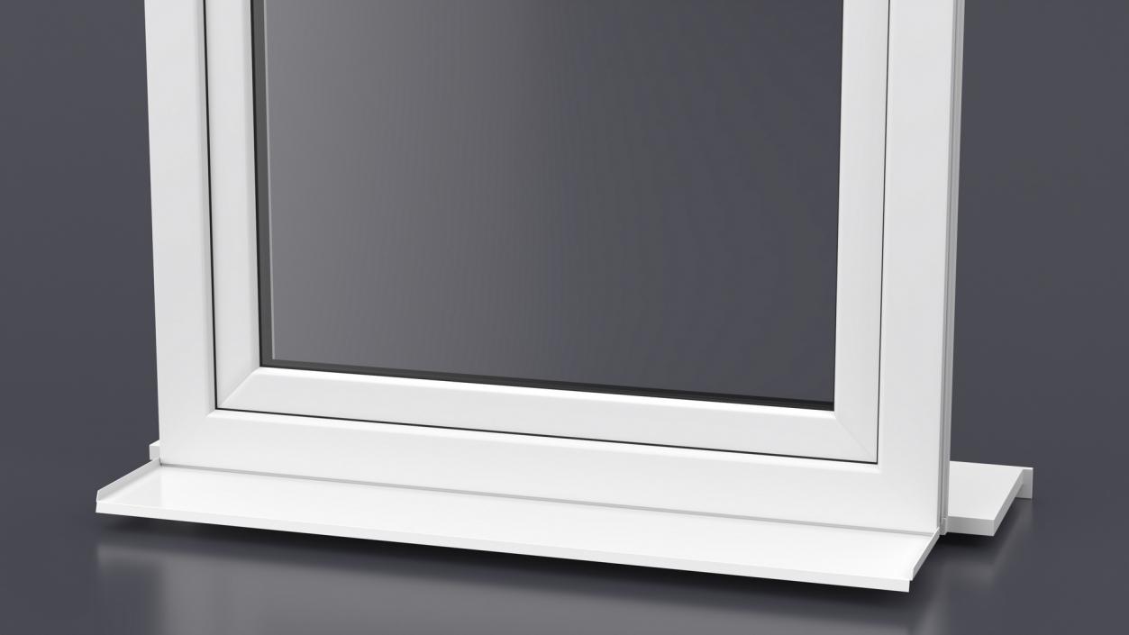 3D Plastic Casement Window model