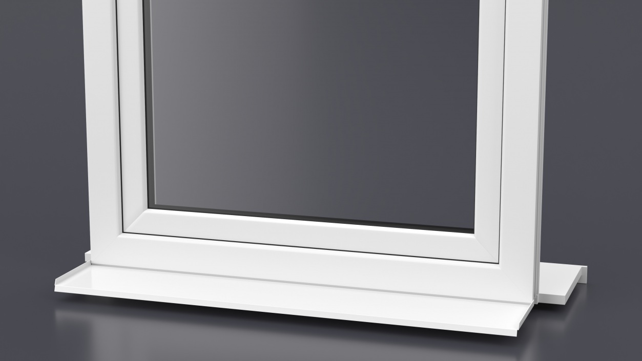 3D Plastic Casement Window model