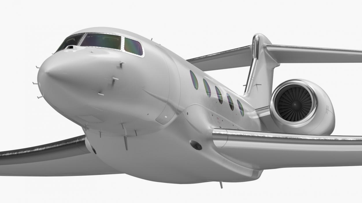 3D Twin Engine Business Jet Flight