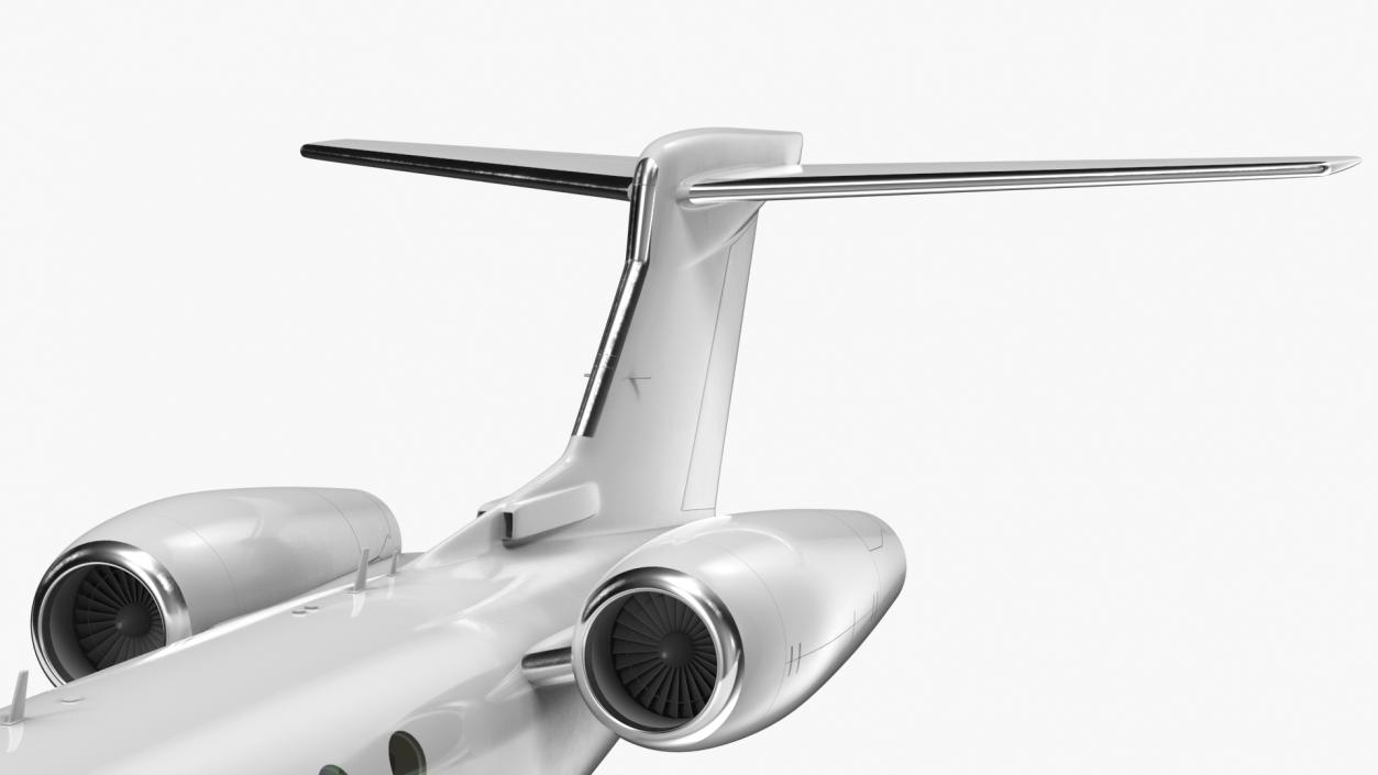 3D Twin Engine Business Jet Flight