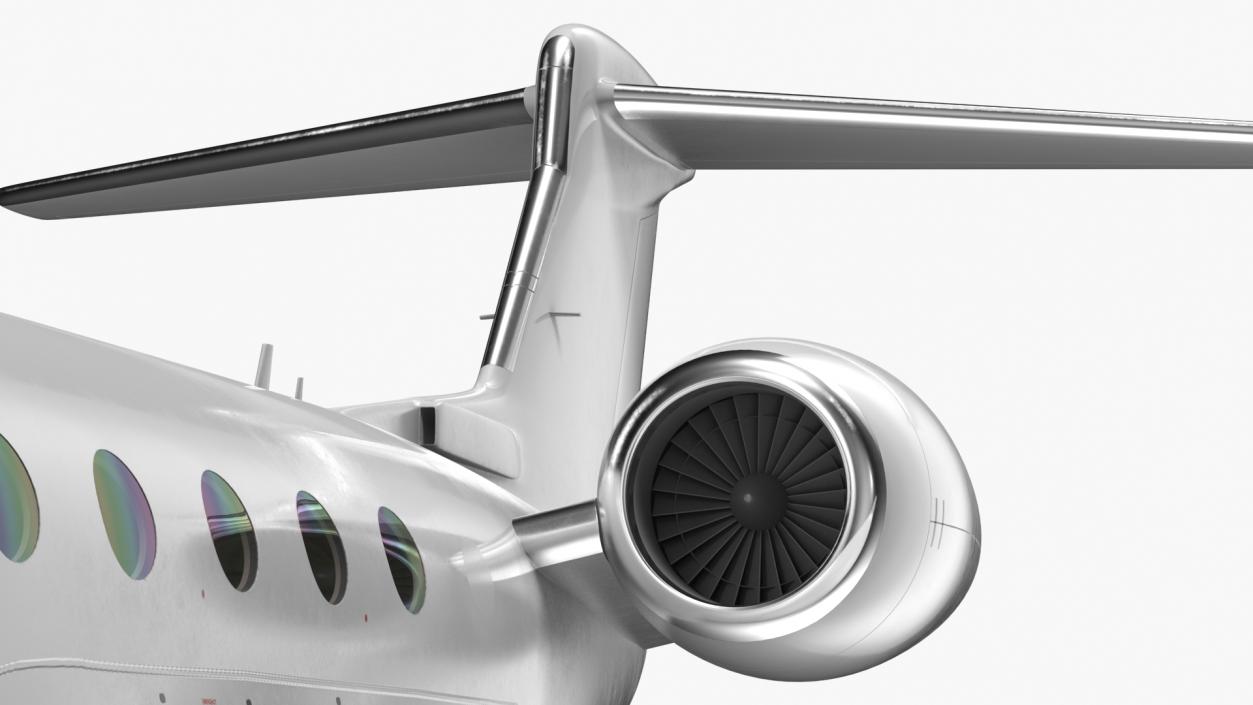 3D Twin Engine Business Jet Flight