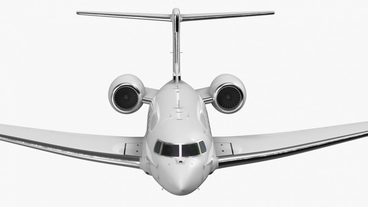 3D Twin Engine Business Jet Flight