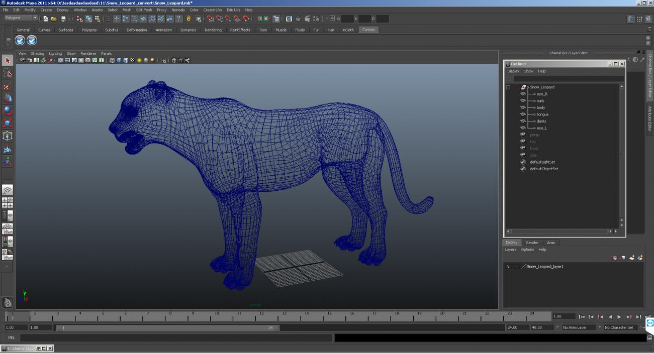 Snow Leopard 3D