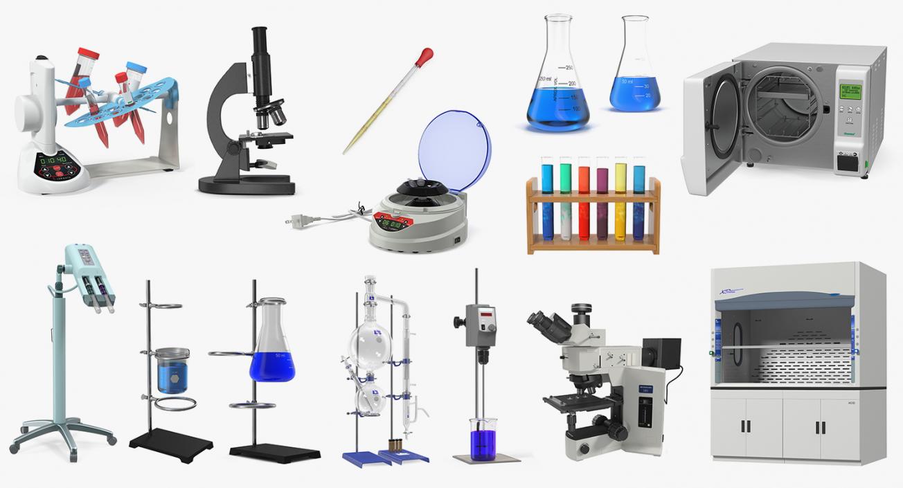 3D Lab Equipment Collection 7