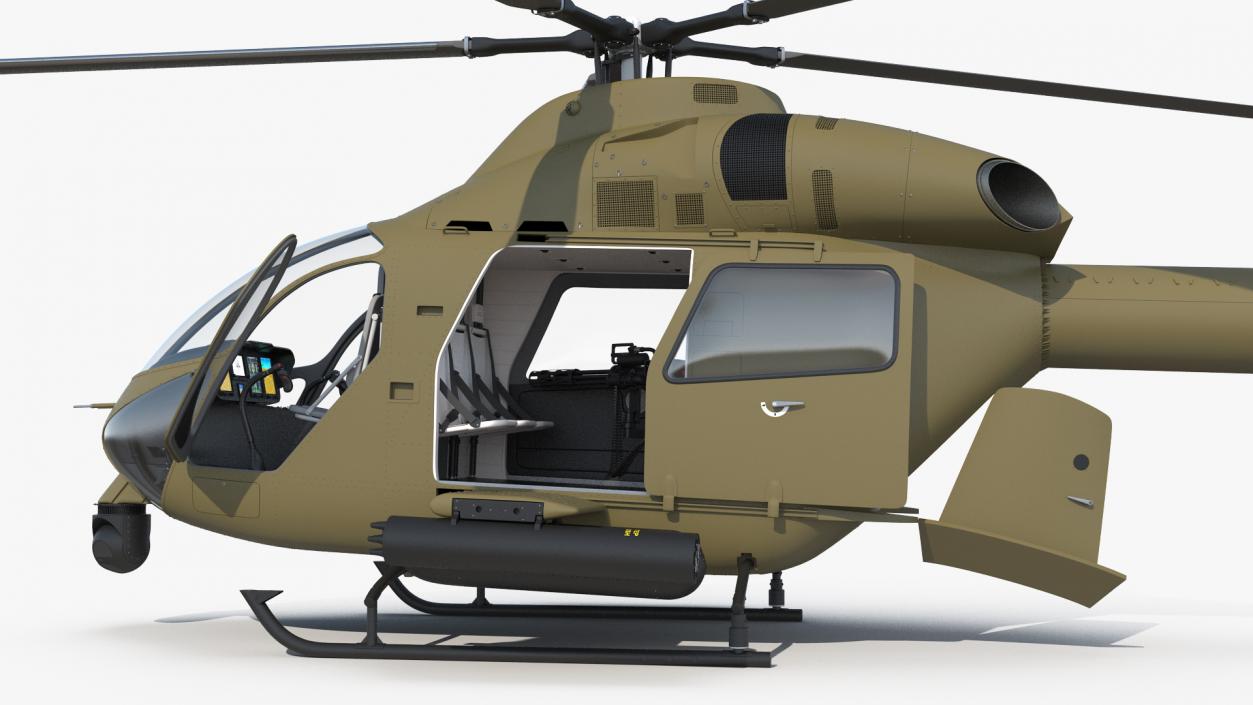 Attack Helicopter Rigged 3D model