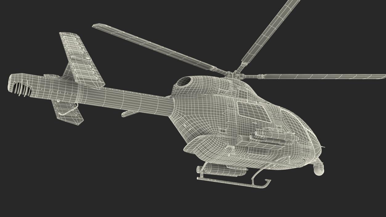 Attack Helicopter Rigged 3D model