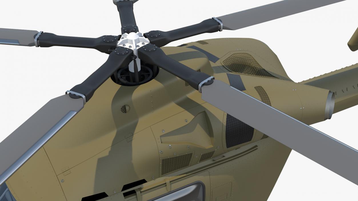 3D Attack Helicopter Rigged for Cinema 4D model