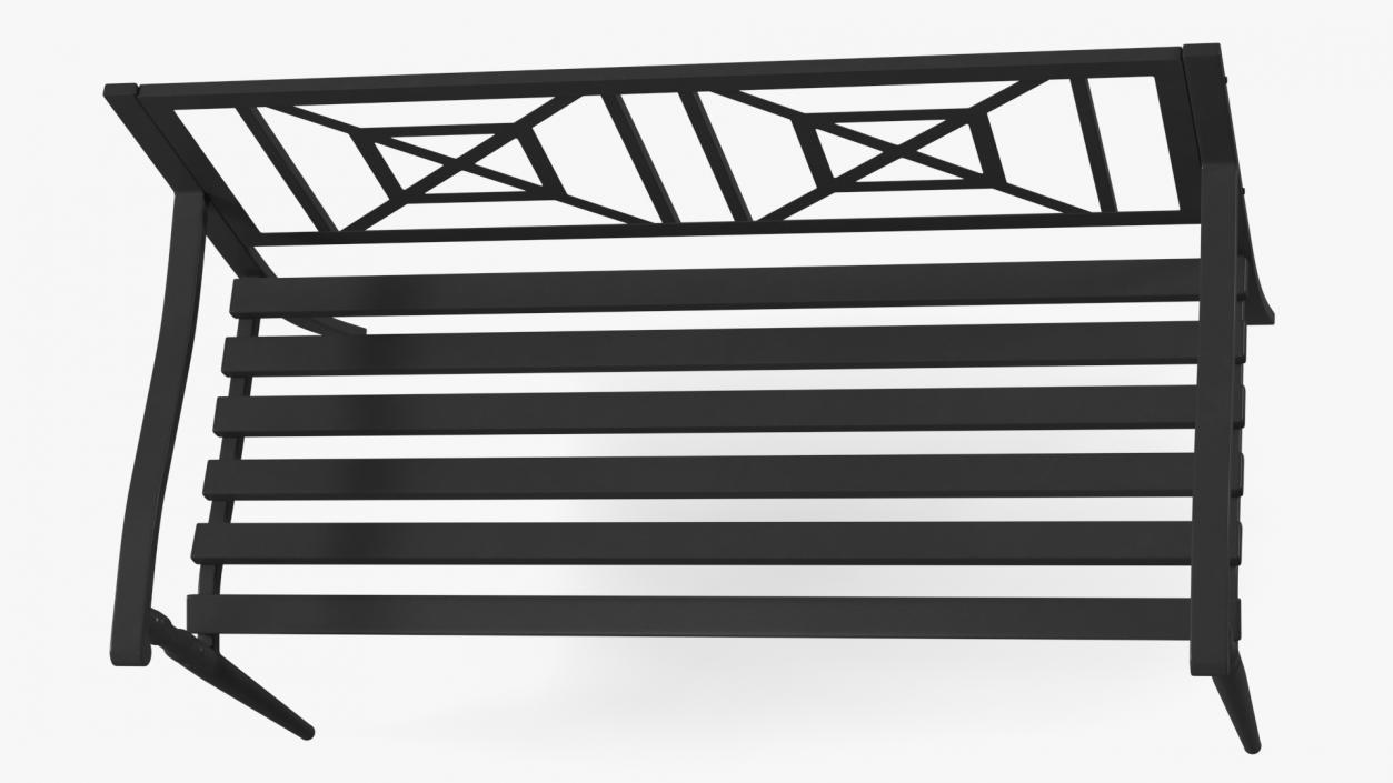 3D Urban Park Bench 2 model