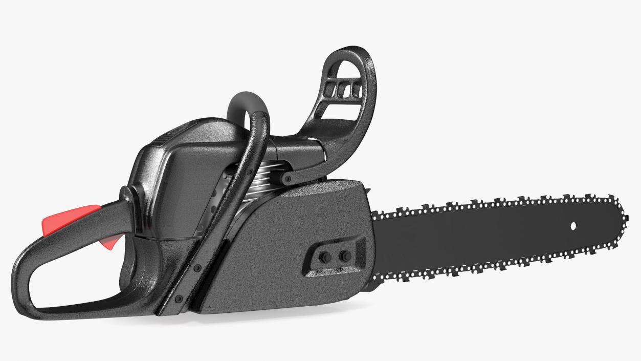 3D Black Gas Chainsaw model