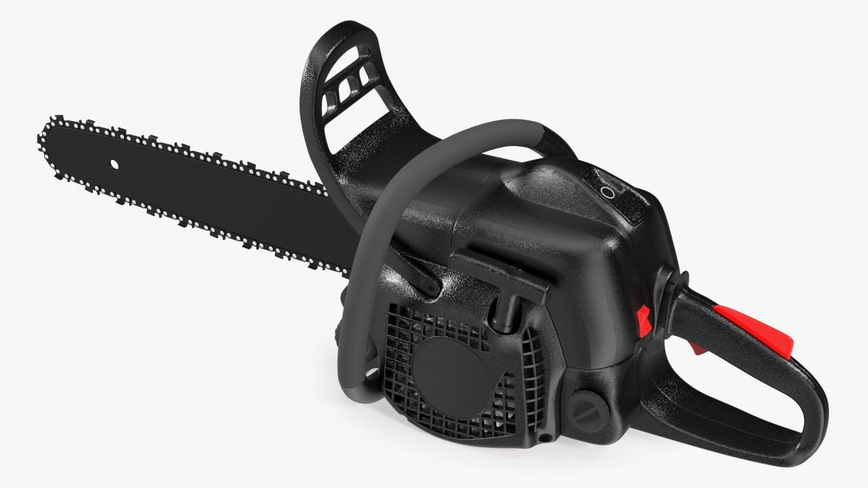 3D Black Gas Chainsaw model