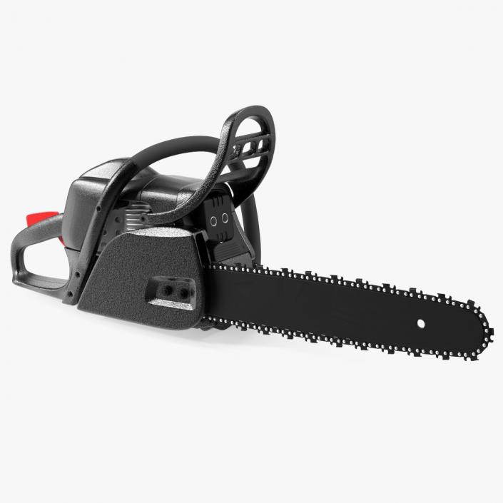 3D Black Gas Chainsaw model