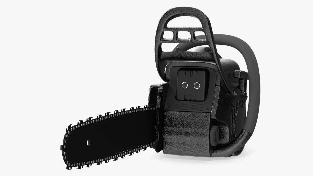 3D Black Gas Chainsaw model