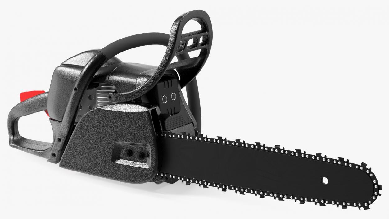 3D Black Gas Chainsaw model