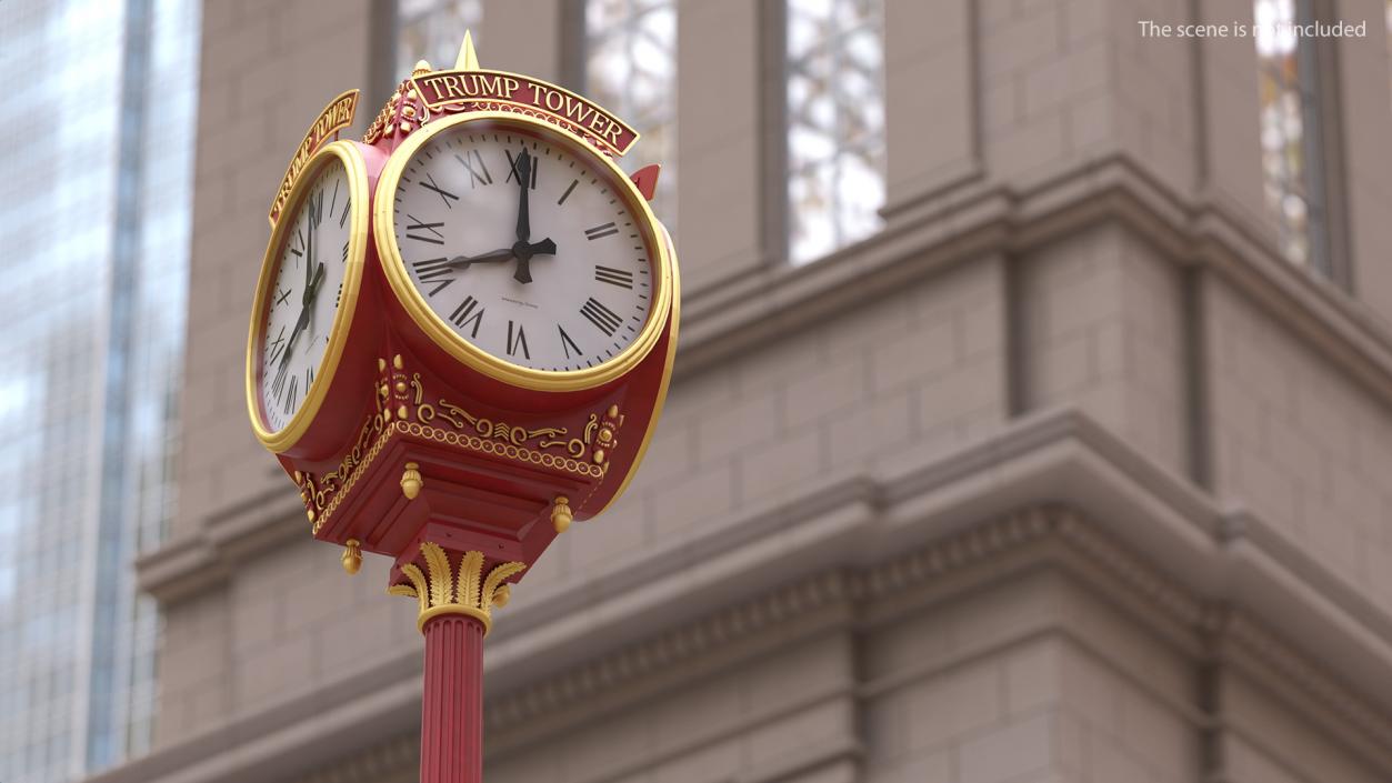 3D model New York Street Clocks Collection 2