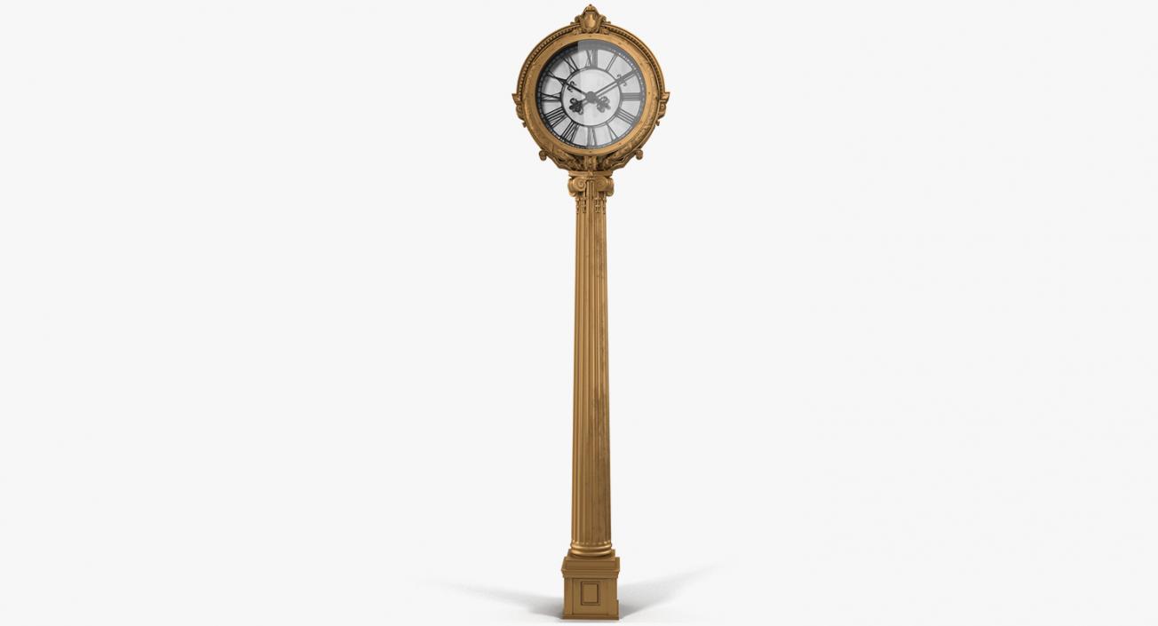 3D model New York Street Clocks Collection 2