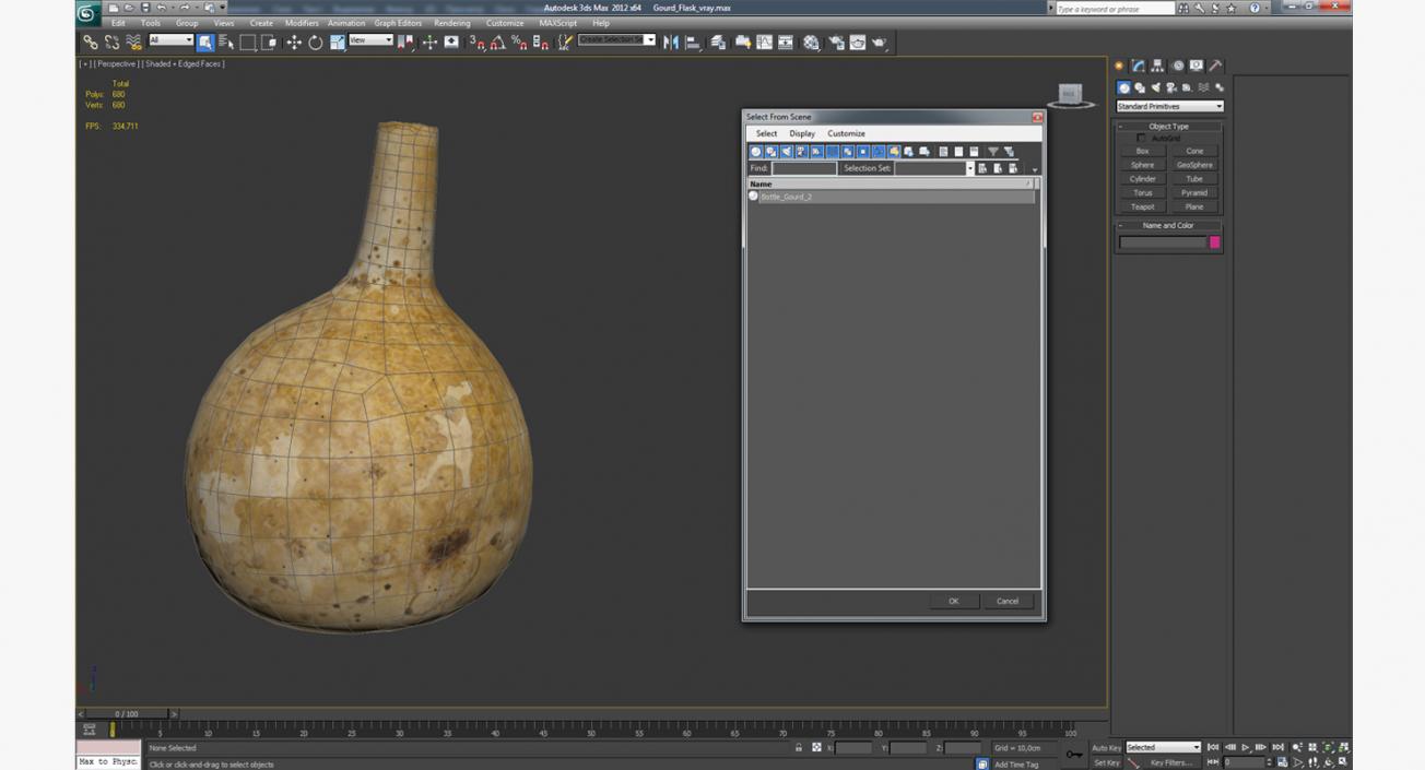 3D Gourd Flask