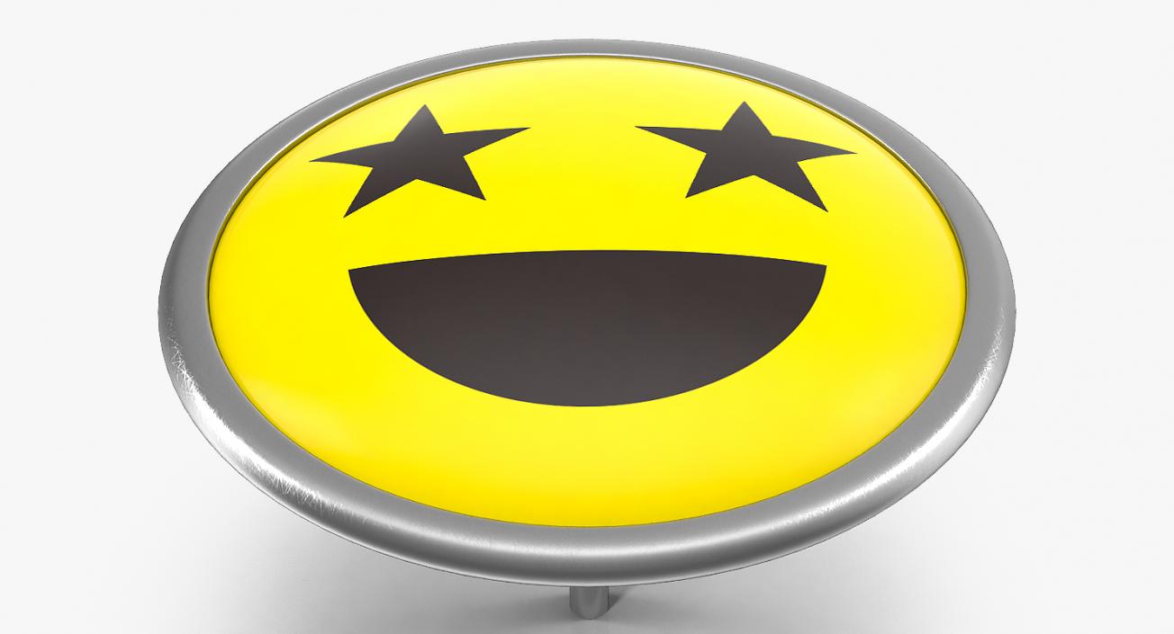 3D model Smiley Pin