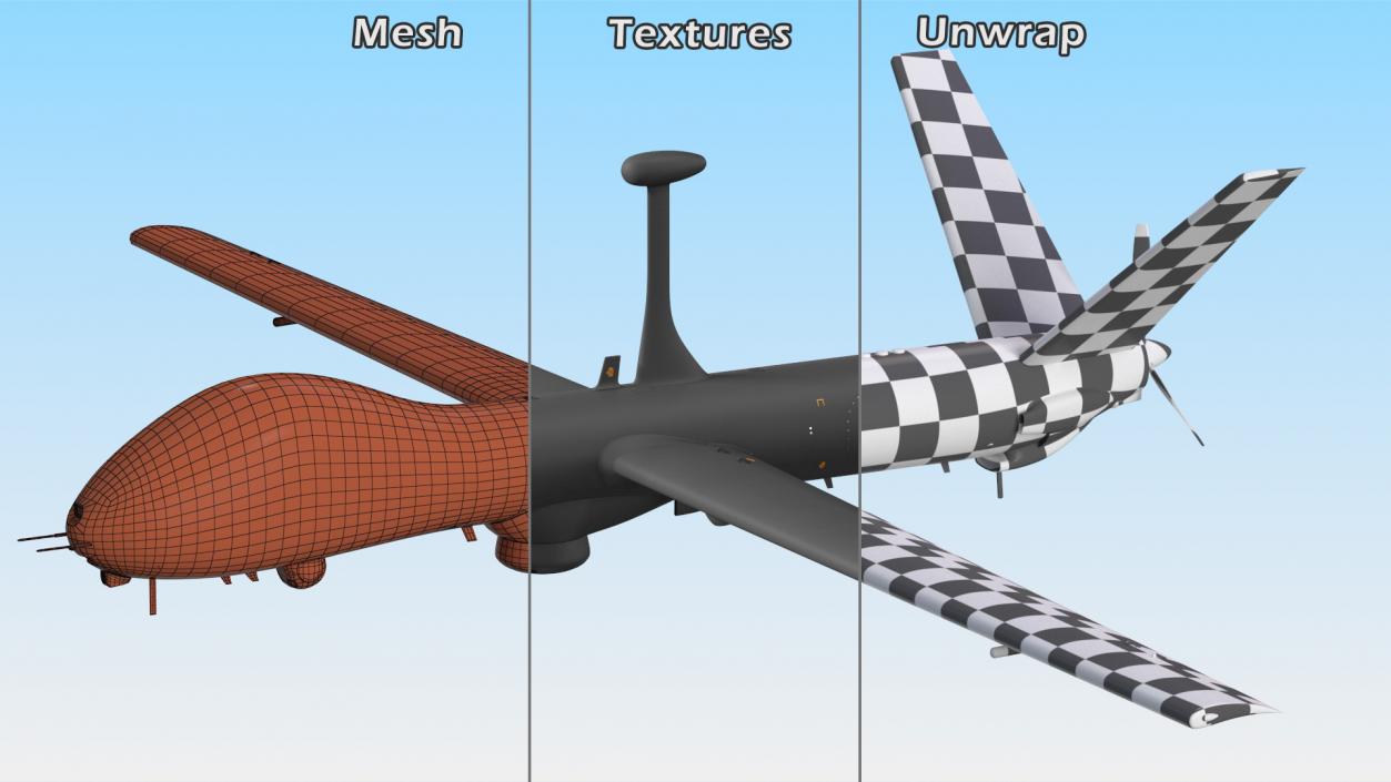 Multi Payload UAV Flight 3D model